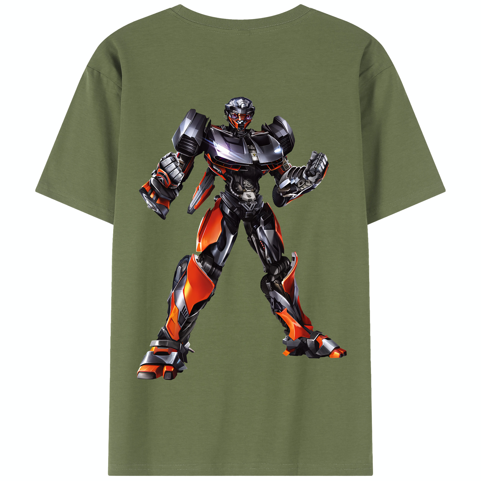 （画像用） Transformers トランスフォーマー 綿100％半袖Tシャツ（背面プリント）